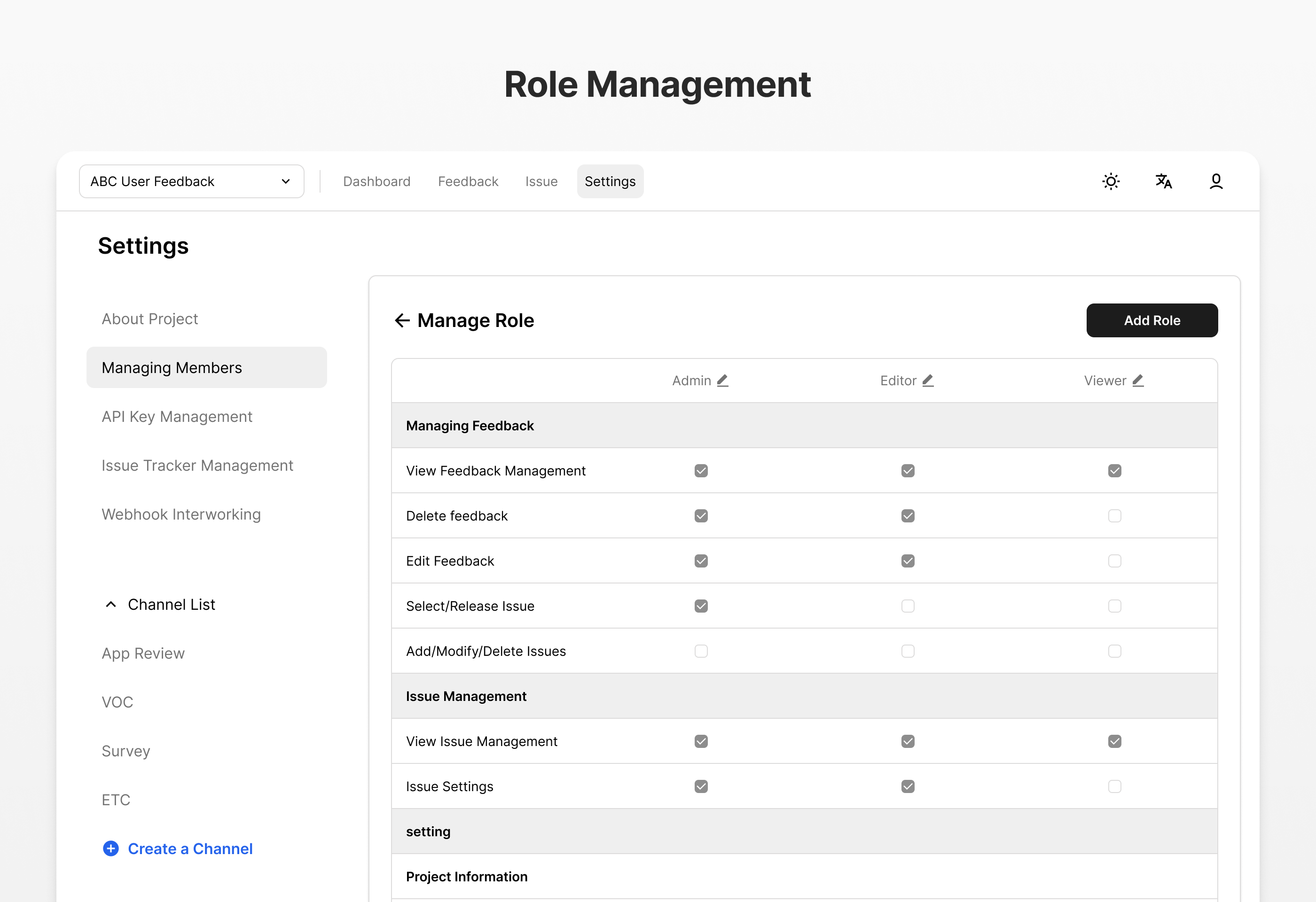 Role Management