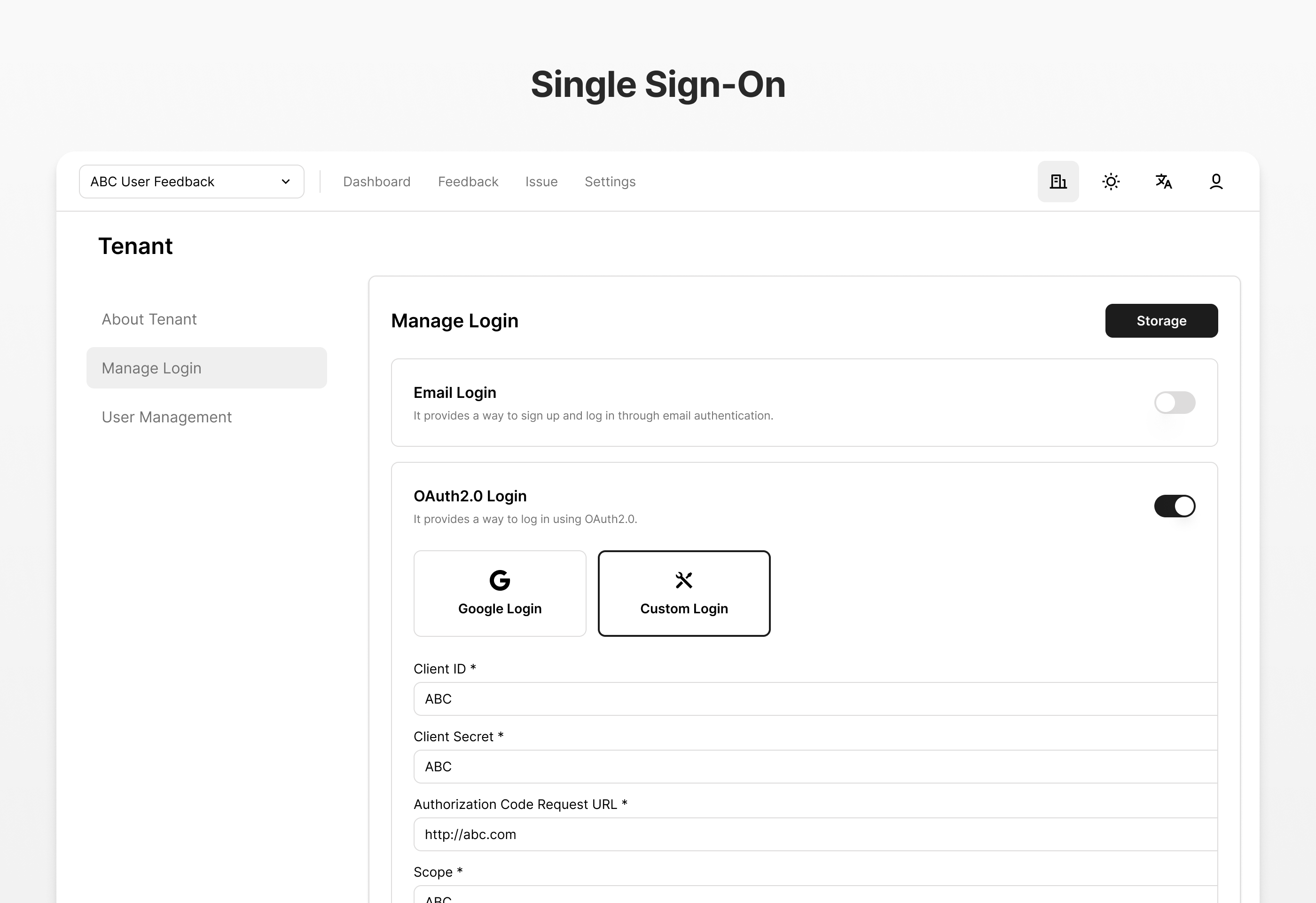 Single Sign-on